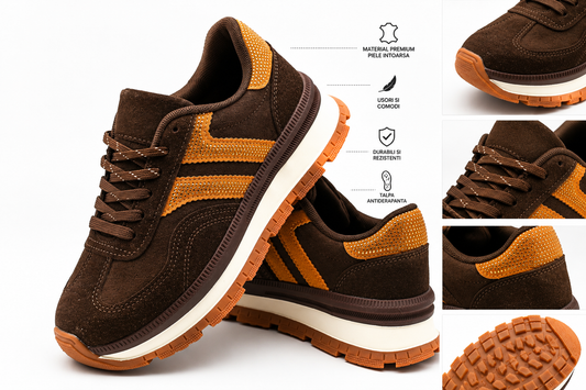 Sneakers Urban Luxe Maro & Camel