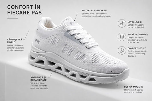 Sneakers Damă Aero White