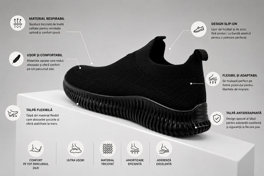 Sneakers Damă Flexi Black