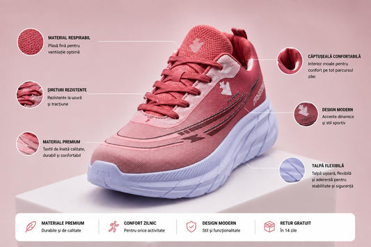 Sneakers Damă Motion Rose