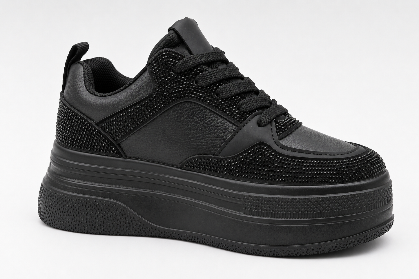 Sneakers Black Glam Platform