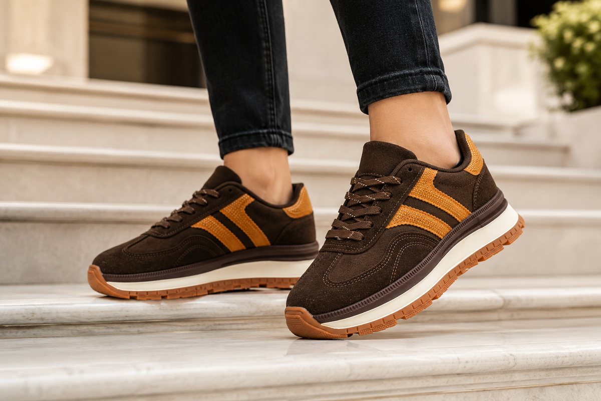 Sneakers Urban Luxe Maro & Camel