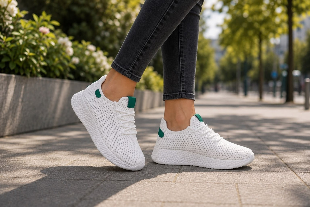 Sneakers Damă Breeze Alb/Verde